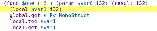 Function pointer actual signature